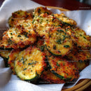 Crispy Breaded Fried Zucchini Slices with Herbs and Crunchy Coating