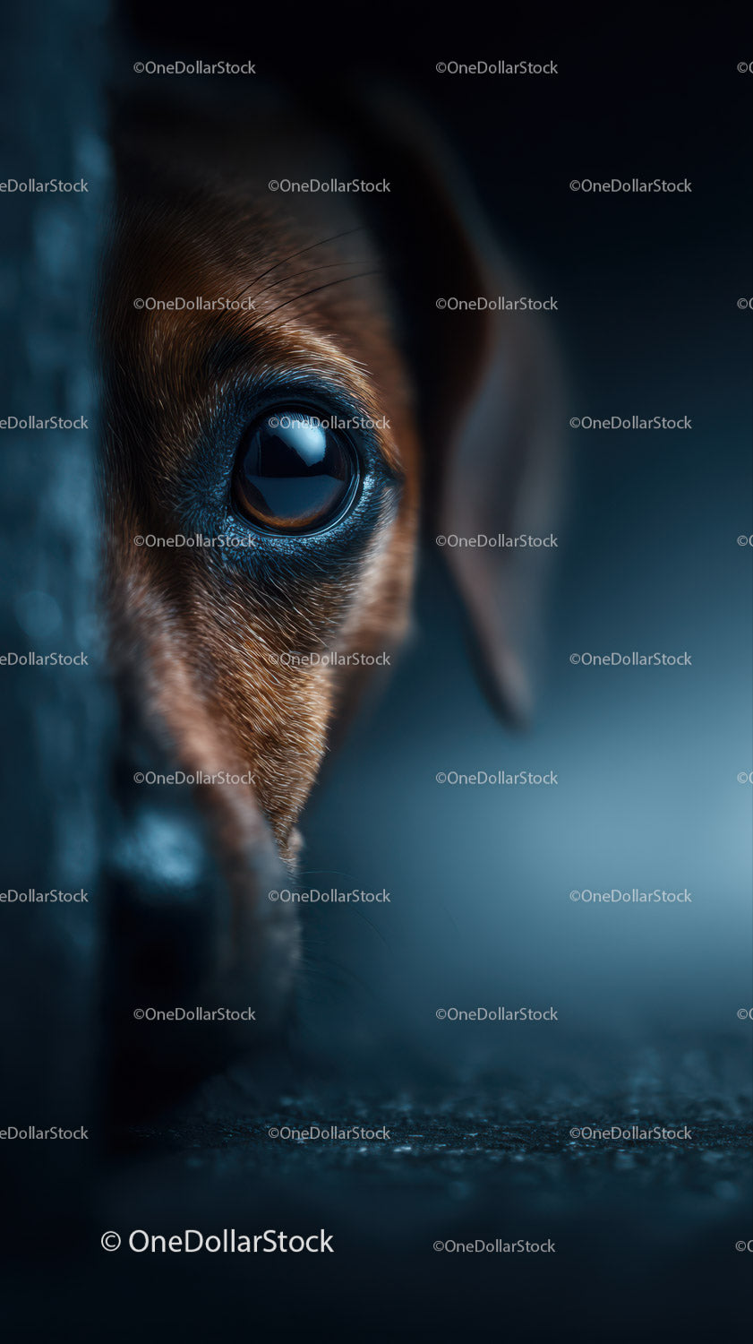 Close-Up of a Curious Kitten's Eye with Soft Fur and Dark Background