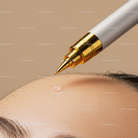 Close-Up of Dermal Filler Syringe Administering Cosmetic Injection