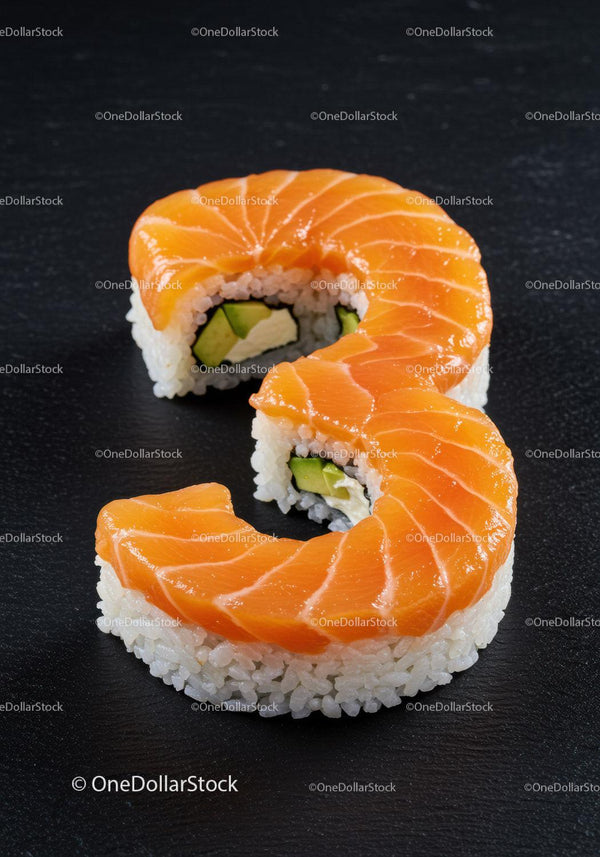 Fresh salmon sushi roll with avocado and cream cheese