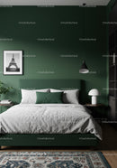 Green Bedroom Interior with Stylish Decor and Elegant Design