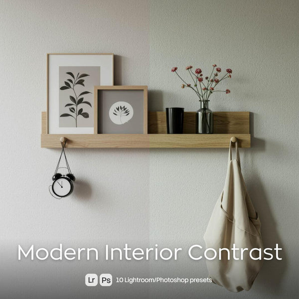 Modern Interior Contrast Presets (10 XMP files)