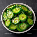 Fresh Cucumber Slices in a Bowl for Healthy Refreshing Snack