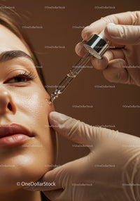 Close-Up of a Cosmetic Facial Injection Procedure in a Modern Clinic