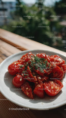 Spicy Chili Pepper Dish with Fresh Red and Green Peppers