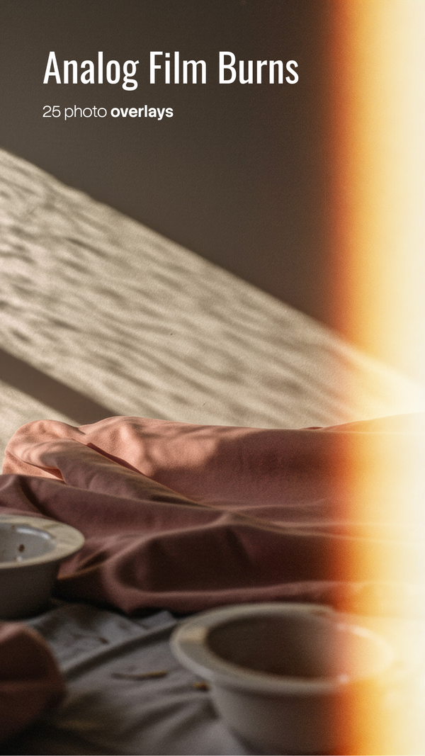 Analog Film Burns Overlays (25 JPG files)