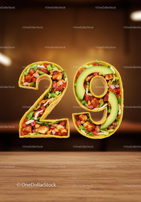 Taco Number Twenty Nine Filled with Fresh Ingredients