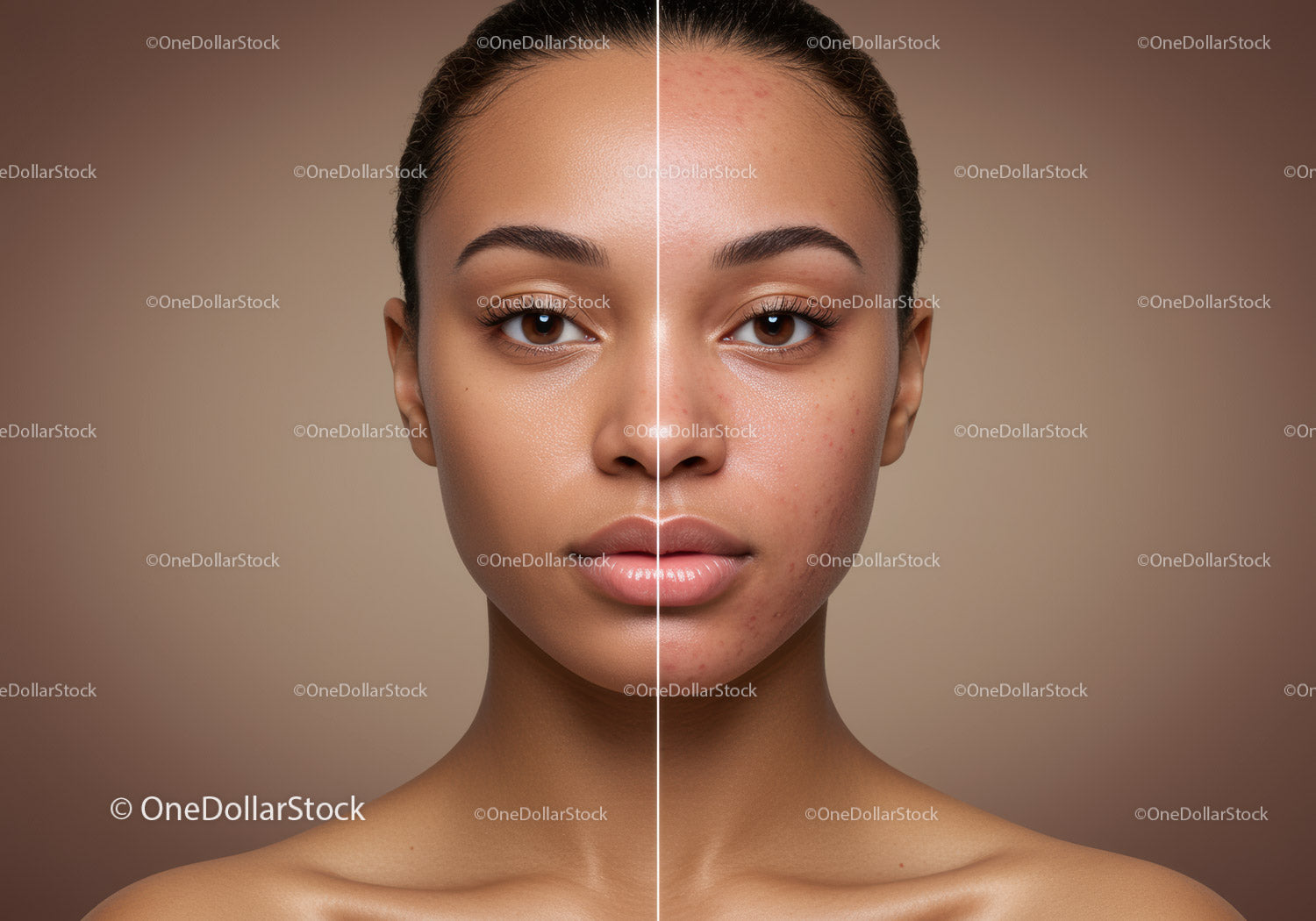 Portrait of a Young Woman Showing Skin Improvement and Clear Complexion