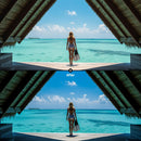 Before and after Pacific Ocean LUT Pack effect