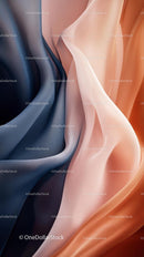 Elegant Satin Fabric with Soft Colorful Drapes for Fashion and Design