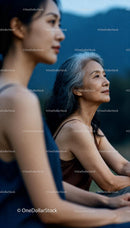 Serene Moment Between Two Women Outdoors