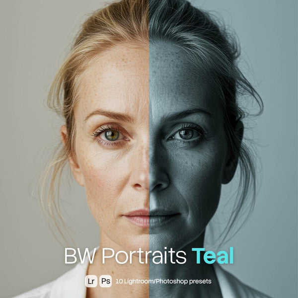 BW Portraits Teal Presets (10 XMP files)