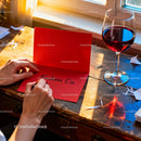 Writing a Heartfelt Valentine Message by the Window