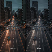 Before and after Urban Soft Colors Lightroom preset edit