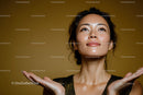 Portrait of a Happy Woman with Bright Skin and Confident Expression
