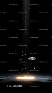 Dramatic Space Explosion with Meteor Shower and Debris