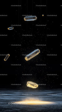 Floating Gems and Crystals in Outer Space Environment