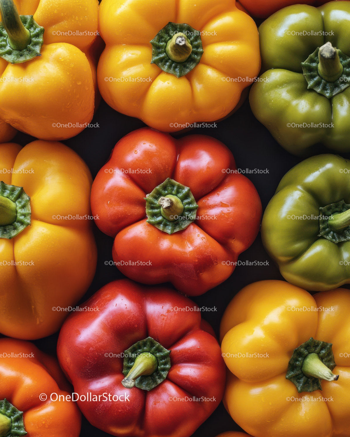 Vibrant Bell Peppers Assorted Fresh Vegetables for Healthy Eating