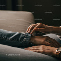 Close-up of Two Hands Touching in Gentle Connection