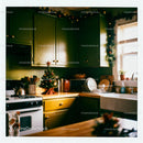Cozy Kitchen with Festive Christmas Decorations