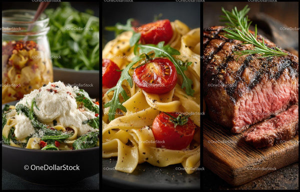 Fresh Cherry Tomato and Basil Pasta with Grilled Steak