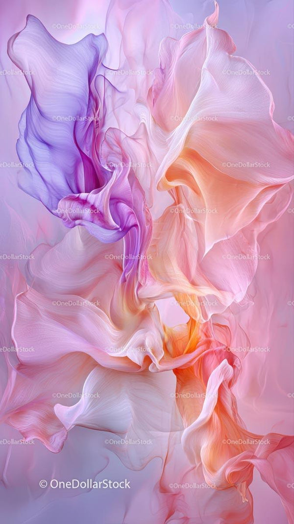 Elegant Abstract Fluid Art in Soft Pastel Colors for Creative Projects