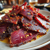 Seasoned Spicy Dried Beef Jerky for Gourmet Snack Lovers