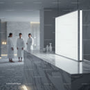 Modern Marble Spa Reception with Relaxed Guests
