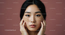 Young Woman Wearing Eye Patches During Skincare Routine