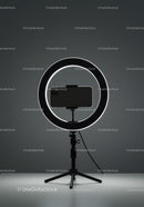 Professional Light Ring with Smartphone Tripod for Content Creation