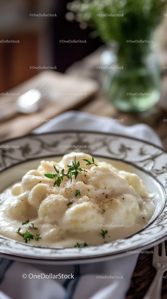 Delicious Creamy Gnocchi with Fresh Herbs and Savory Sauce