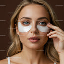 Young Woman Applying Under Eye Moisturizer in Skin Care Routine