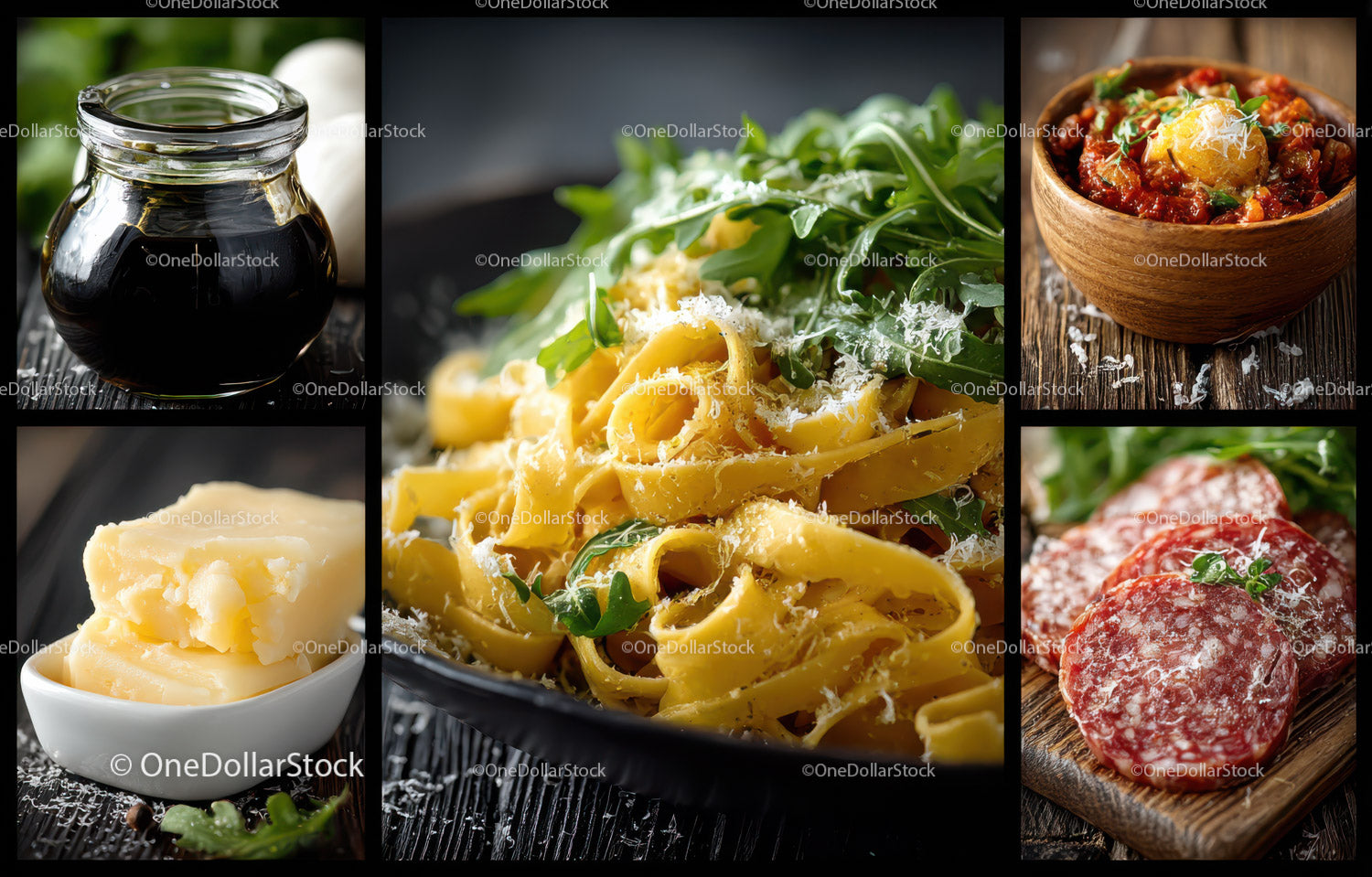 Fresh Pasta with Arugula and Parmesan Garnish for Gourmet Meals