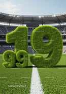 Green 99.19 Percent Symbol on Football Field
