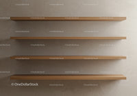 Modern Wooden Shelves for Minimalist Interior Decor