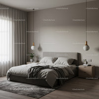 Modern Bedroom with Cozy Bed and Minimalist Decor