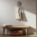 Minimalist Wall Hook and Wooden Bench in Modern Home Interior