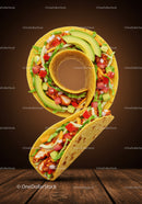 Creative Number Nine Made from Fresh Chicken Tacos