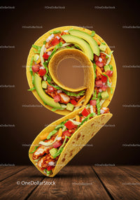 Creative Number Nine Made from Fresh Chicken Tacos
