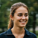 Happy Young Woman with Bright Smile in Outdoor Setting