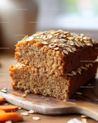 Oatmeal Cake with Crunchy Oat Topping for Breakfast or Snack