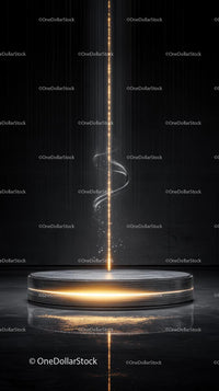 Futuristic Light Display with Vibrant Energy Flow