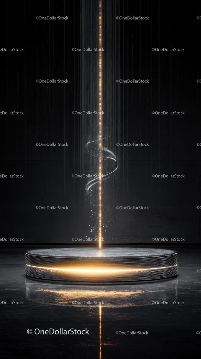 Futuristic Light Display with Vibrant Energy Flow
