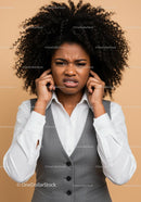 Frustrated and Confused African American Woman Expressing Discontent