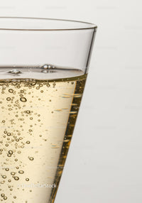 Close-up of Effervescent Beverage in Glass