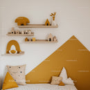 Decorative Kids Bedroom with Plush Animals and Wooden Toys