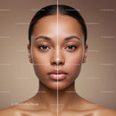 Portrait of a Woman with Flawless Skin and Natural Makeup