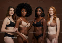 Diverse Women Embracing Beauty in Neutral Lingerie