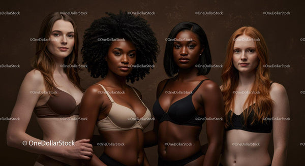 Diverse Women Embracing Natural Beauty Together