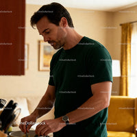 Man preparing meal in warm, inviting home kitchen